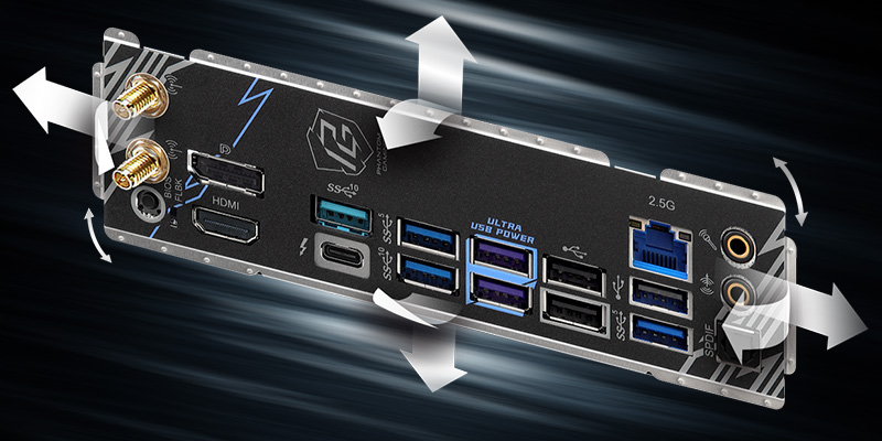 Flexible Integrated I/O Shield